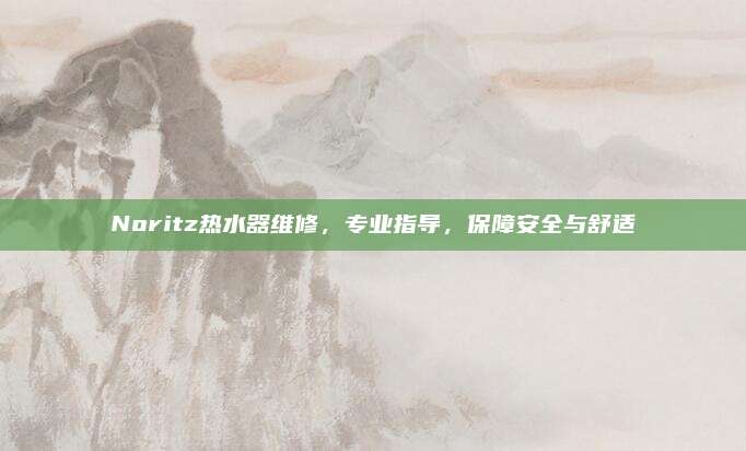 Noritz热水器维修,专业指导,保障安全与舒适