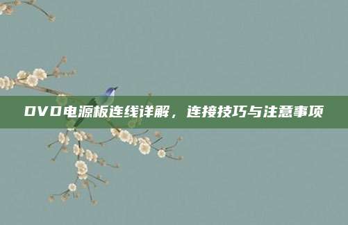 DVD电源板连线详解,连接技巧与注意事项