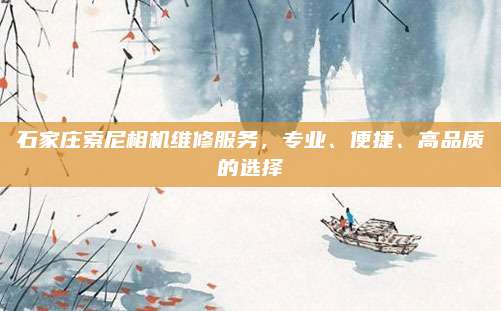 石家庄索尼相机维修服务,专业、便捷、高品质的选择