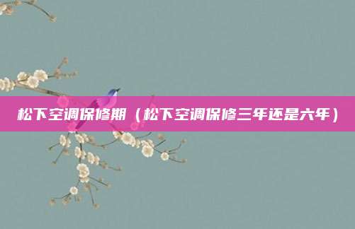 松下空调保修期（松下空调保修三年还是六年）