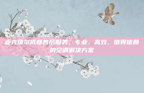 麦克维尔成都售后服务,专业、高效、值得信赖的空调解决方案