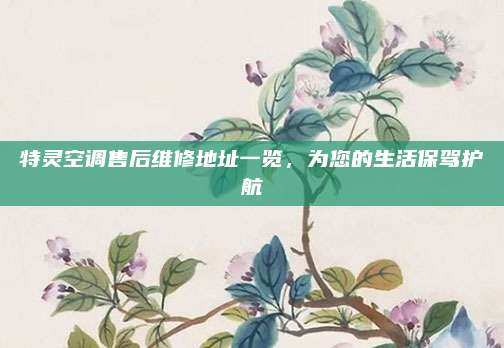 特灵空调售后维修地址一览,为您的生活保驾护航