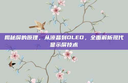 揭秘屏的原理,从液晶到OLED,全面解析现代显示屏技术