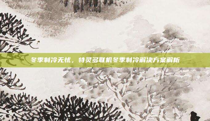 冬季制冷无忧,特灵多联机冬季制冷解决方案解析
