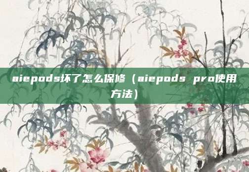 aiepods坏了怎么保修（aiepods pro使用方法）