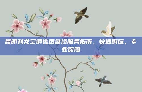 昆明科龙空调售后维修服务指南,快速响应,专业保障