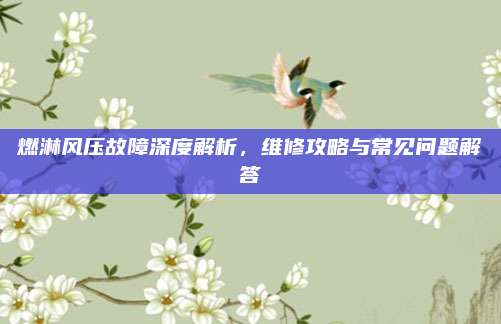 燃淋风压故障深度解析,维修攻略与常见问题解答