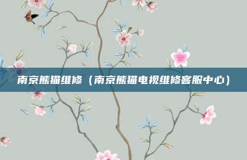 南京熊猫维修(南京熊猫电视维修客服中心)