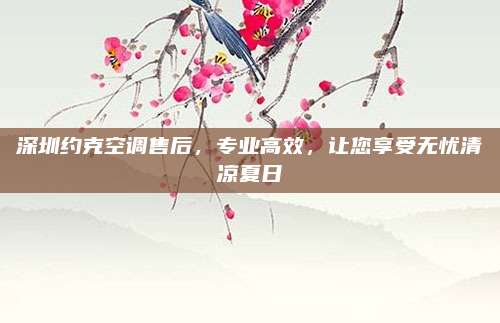 深圳约克空调售后,专业高效,让您享受无忧清凉夏日