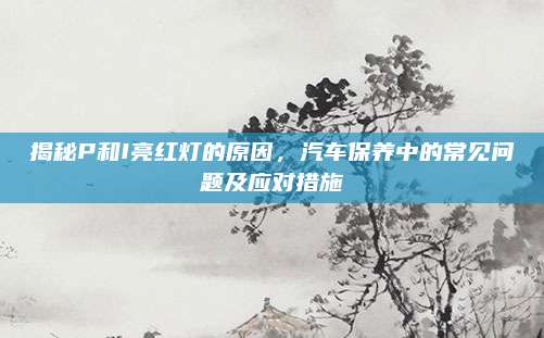 揭秘P和I亮红灯的原因,汽车保养中的常见问题及应对措施
