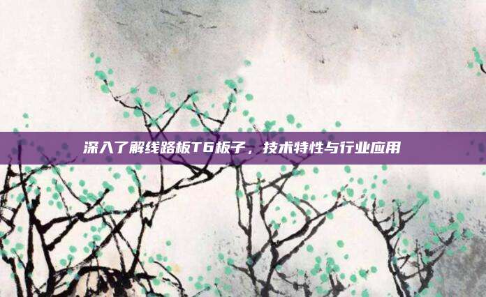 深入了解线路板T6板子,技术特性与行业应用