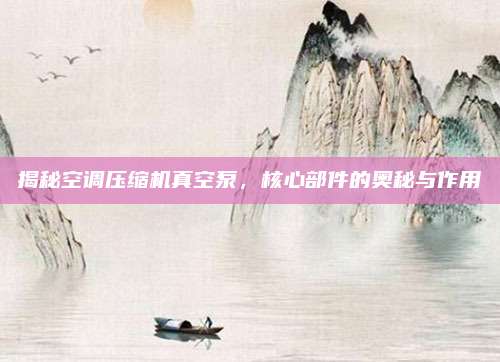 揭秘空调压缩机真空泵,核心部件的奥秘与作用