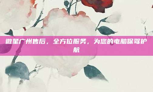 微星广州售后,全方位服务,为您的电脑保驾护航
