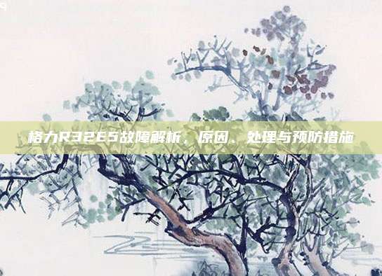 格力R32E5故障解析,原因、处理与预防措施