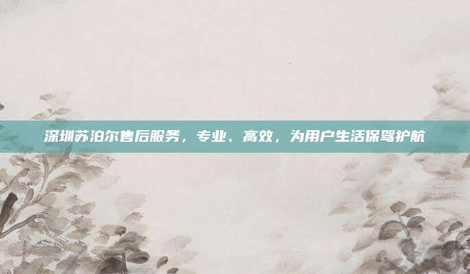 深圳苏泊尔售后服务,专业、高效,为用户生活保驾护航