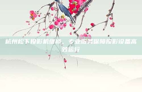 杭州松下投影机维修，专业服务保障投影设备高效运行