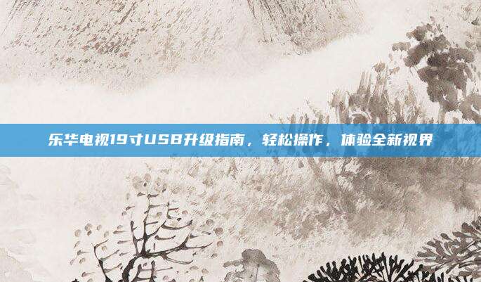 乐华电视19寸USB升级指南，轻松操作，体验全新视界
