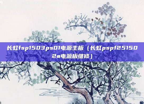 长虹fsp1503ps01电源主板（长虹pspf251502a电源板维修）