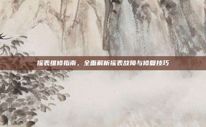 摇表维修指南,全面解析摇表故障与修复技巧