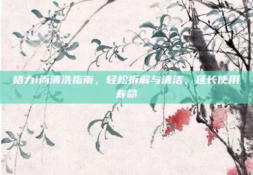 格力i尚清洗指南,轻松拆解与清洁,延长使用寿命
