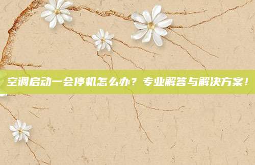空调启动一会停机怎么办?专业解答与解决方案!