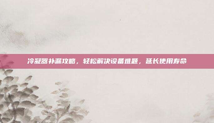 冷凝器补漏攻略,轻松解决设备难题,延长使用寿命