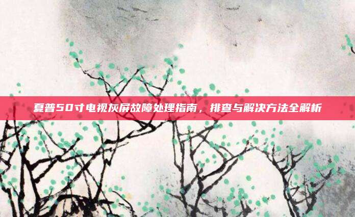 夏普50寸电视灰屏故障处理指南,排查与解决方法全解析
