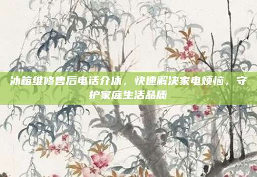 冰箱维修售后电话介休,快速解决家电烦恼,守护家庭生活品质