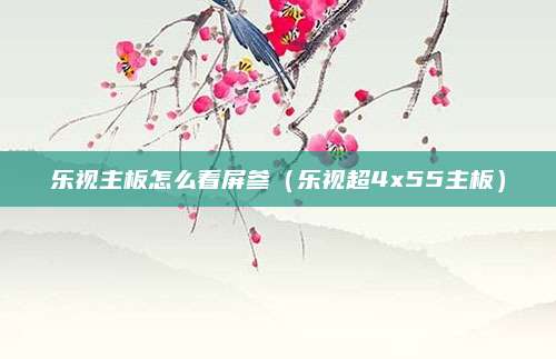 乐视主板怎么看屏参(乐视超4x55主板)