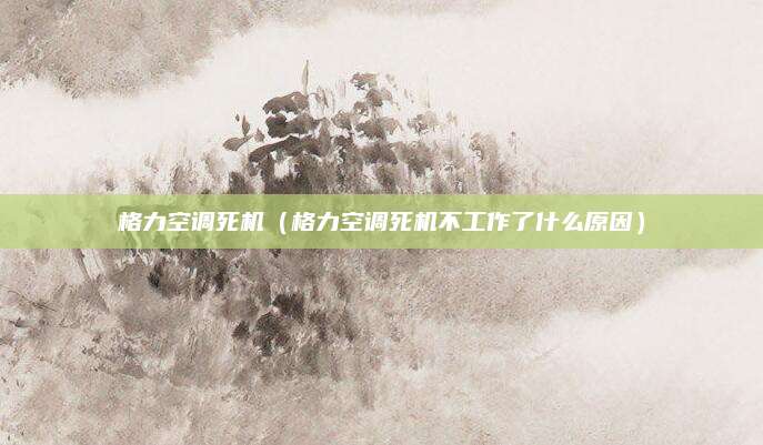 格力空调死机(格力空调死机不工作了什么原因)