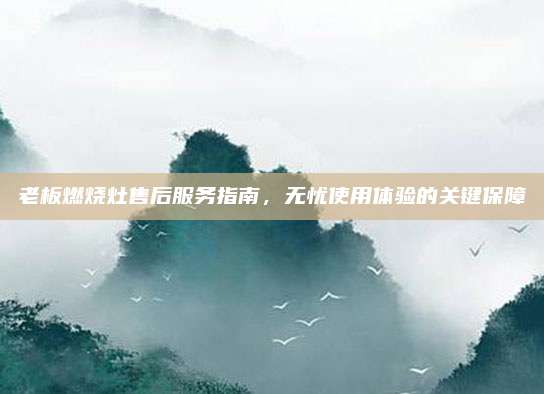 老板燃烧灶售后服务指南,无忧使用体验的关键保障