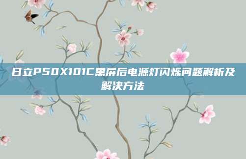 日立P50X101C黑屏后电源灯闪烁问题解析及解决方法