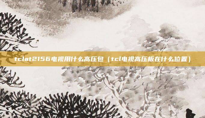 tclat2156电视用什么高压包（tcl电视高压板在什么位置）