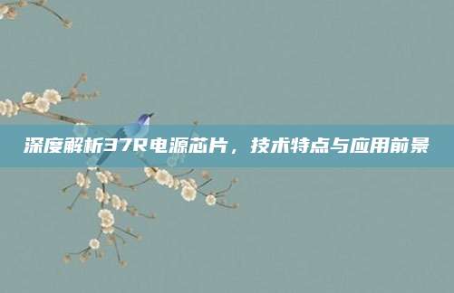 深度解析37R电源芯片,技术特点与应用前景