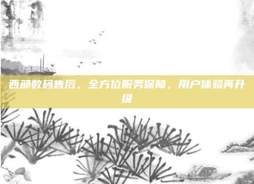 西部数码售后,全方位服务保障,用户体验再升级