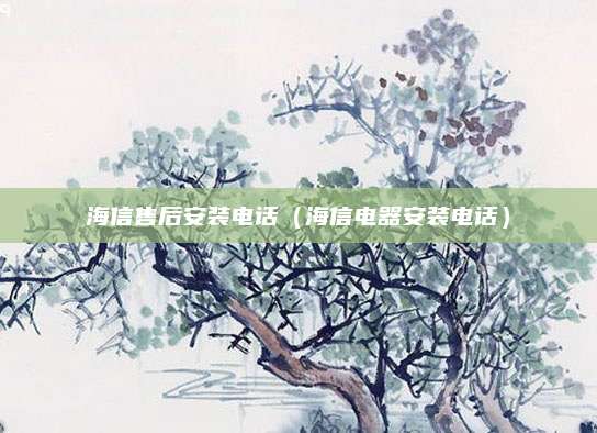 海信售后安装电话(海信电器安装电话)