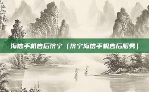 海信手机售后济宁（济宁海信手机售后服务）
