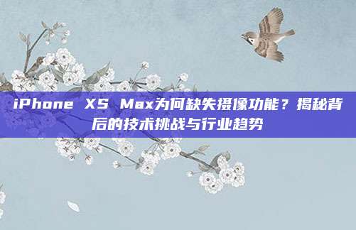 iPhone XS Max为何缺失摄像功能?揭秘背后的技术挑战与行业趋势