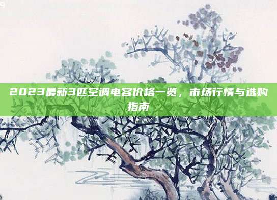 2023最新3匹空调电容价格一览,市场行情与选购指南