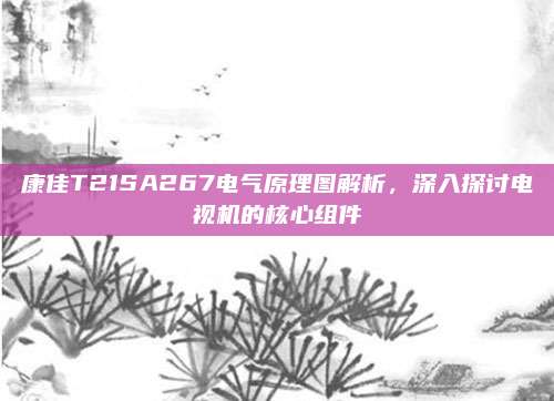 康佳T21SA267电气原理图解析,深入探讨电视机的核心组件
