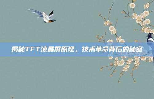 揭秘TFT液晶屏原理,技术革命背后的秘密