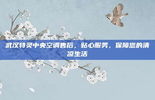 武汉特灵中央空调售后,贴心服务,保障您的清凉生活
