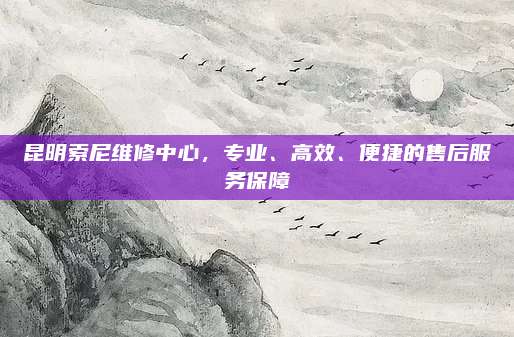 昆明索尼维修中心,专业、高效、便捷的售后服务保障