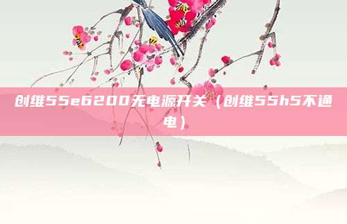 创维55e6200无电源开关(创维55h5不通电)