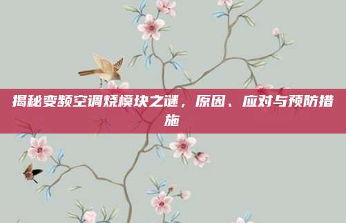 揭秘变频空调烧模块之谜,原因、应对与预防措施