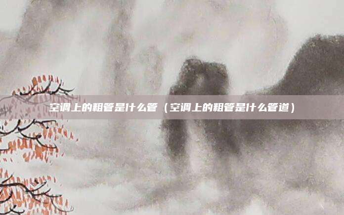 空调上的粗管是什么管(空调上的粗管是什么管道)