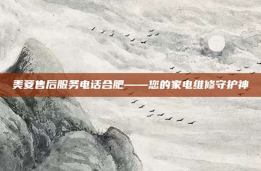美菱售后服务电话合肥——您的家电维修守护神