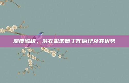 深度解析,洗衣机滚筒工作原理及其优势