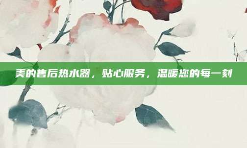 美的售后热水器,贴心服务,温暖您的每一刻