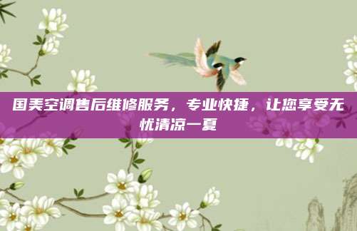 国美空调售后维修服务,专业快捷,让您享受无忧清凉一夏